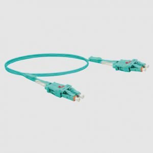 Fibre optique duplex multimode OM3 50/125  aqua -