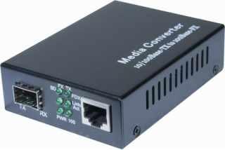 Convert. 1 RJ45 10/100/1000 - 1 SFP Fibre 1000SX/LX