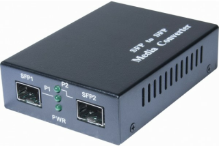 Convert. 2 ports fibre SFP Bi-Vitesse Multi-Monomode