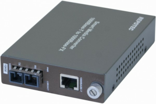 Convertisseur fibre optique/RJ45 - GIGABIT Monomode 10Kms