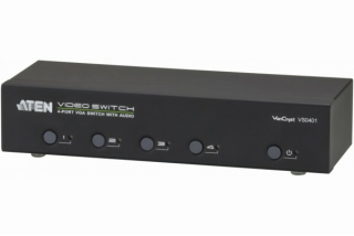 Commutateur 4 PORTS vga + audio+ RS232 aten VS0401 300MHz