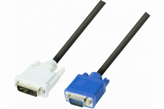 Cordon DVI vers VGA Single link 12 + 5