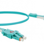 Fibre optique duplex UHD uniboot OM3 50/125 LC-UPC/LC-UPC aqua